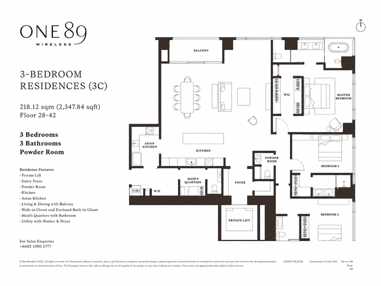 Wireless Floor Plan 3 Bedroom (3C)